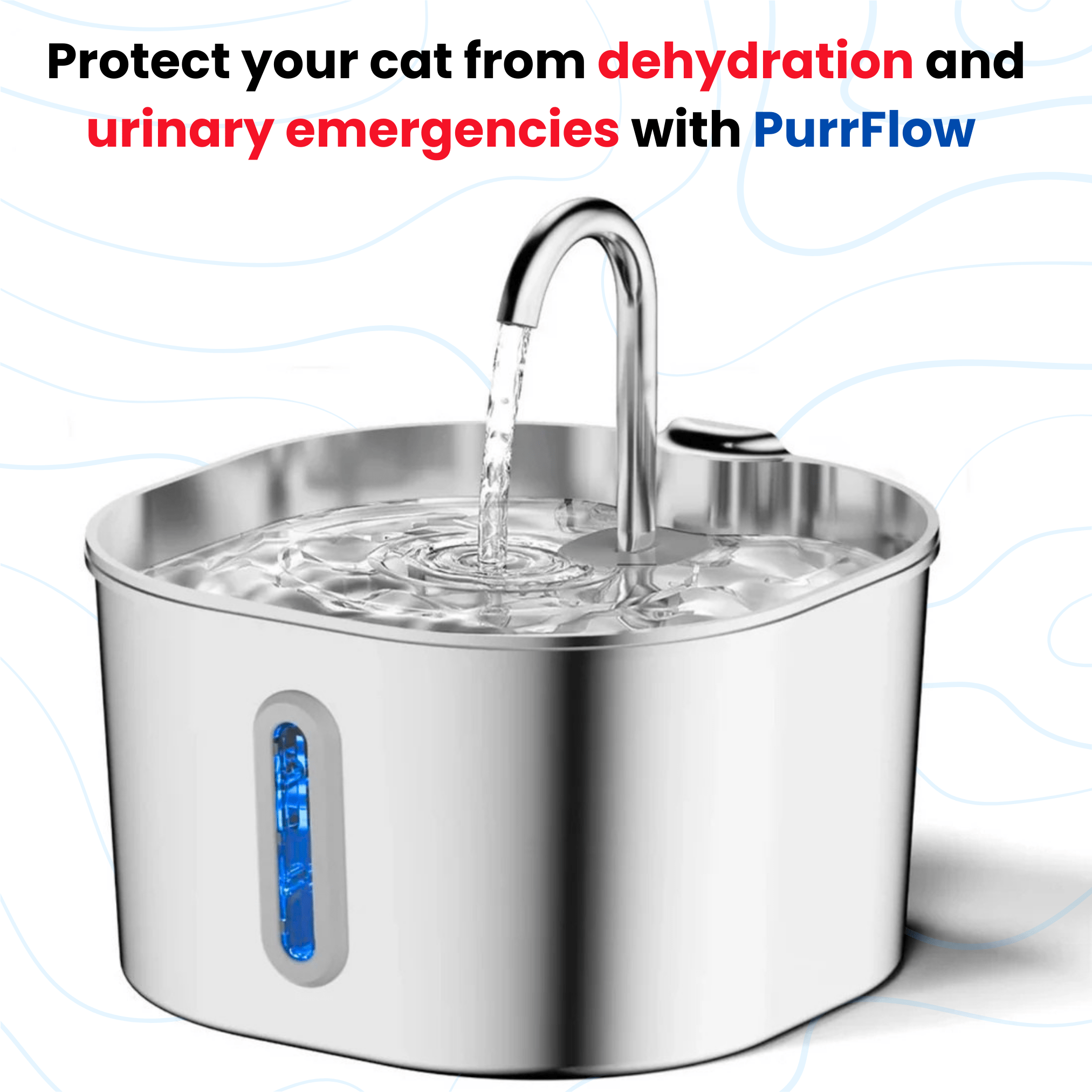 PurrFlow™ Cat Water Fountain