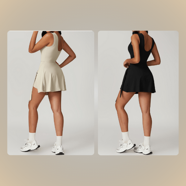 Athleisure Romper Dress