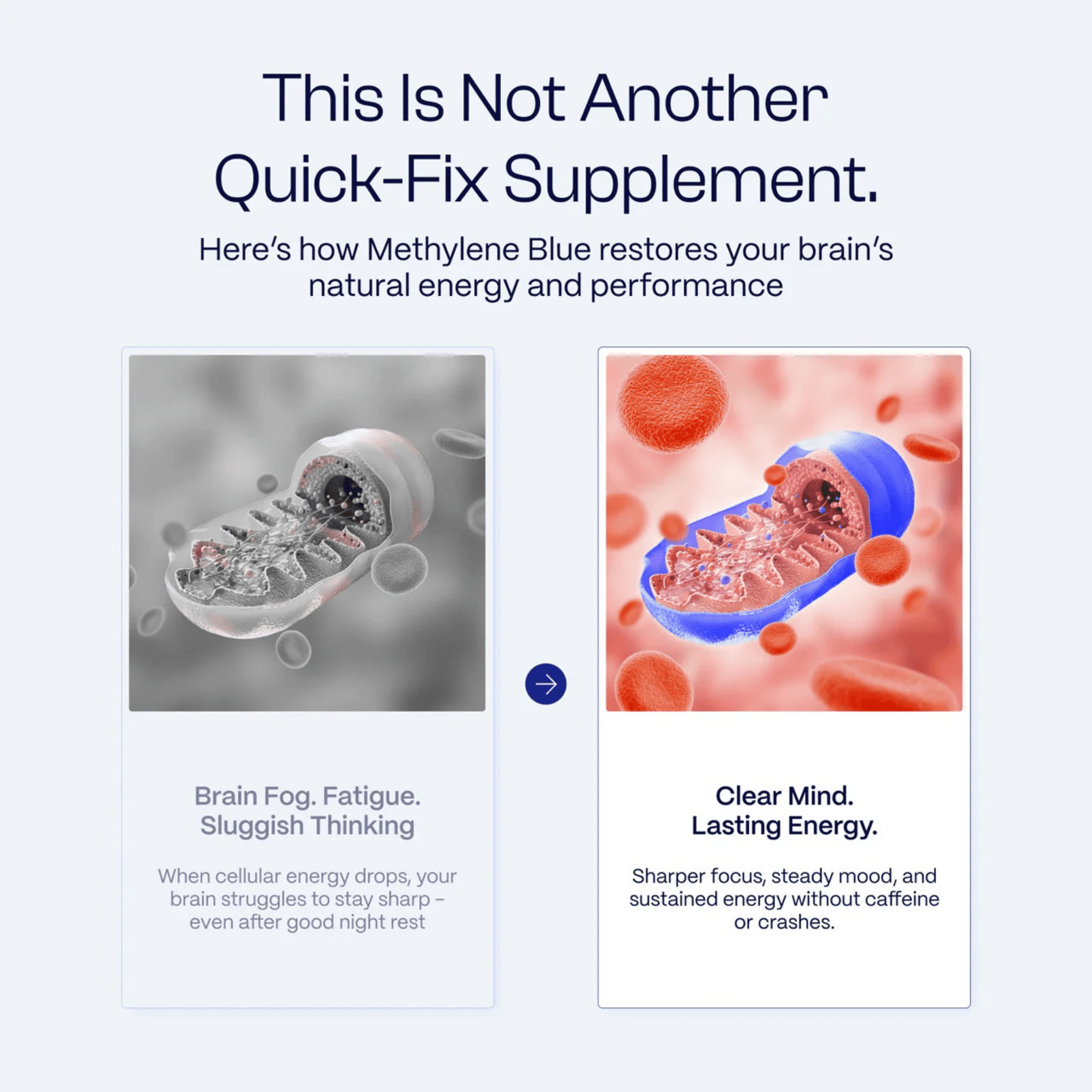 Methylene Blue Pure 60mL (2.0 oz) | Support Brain Fog at the Cellular Level