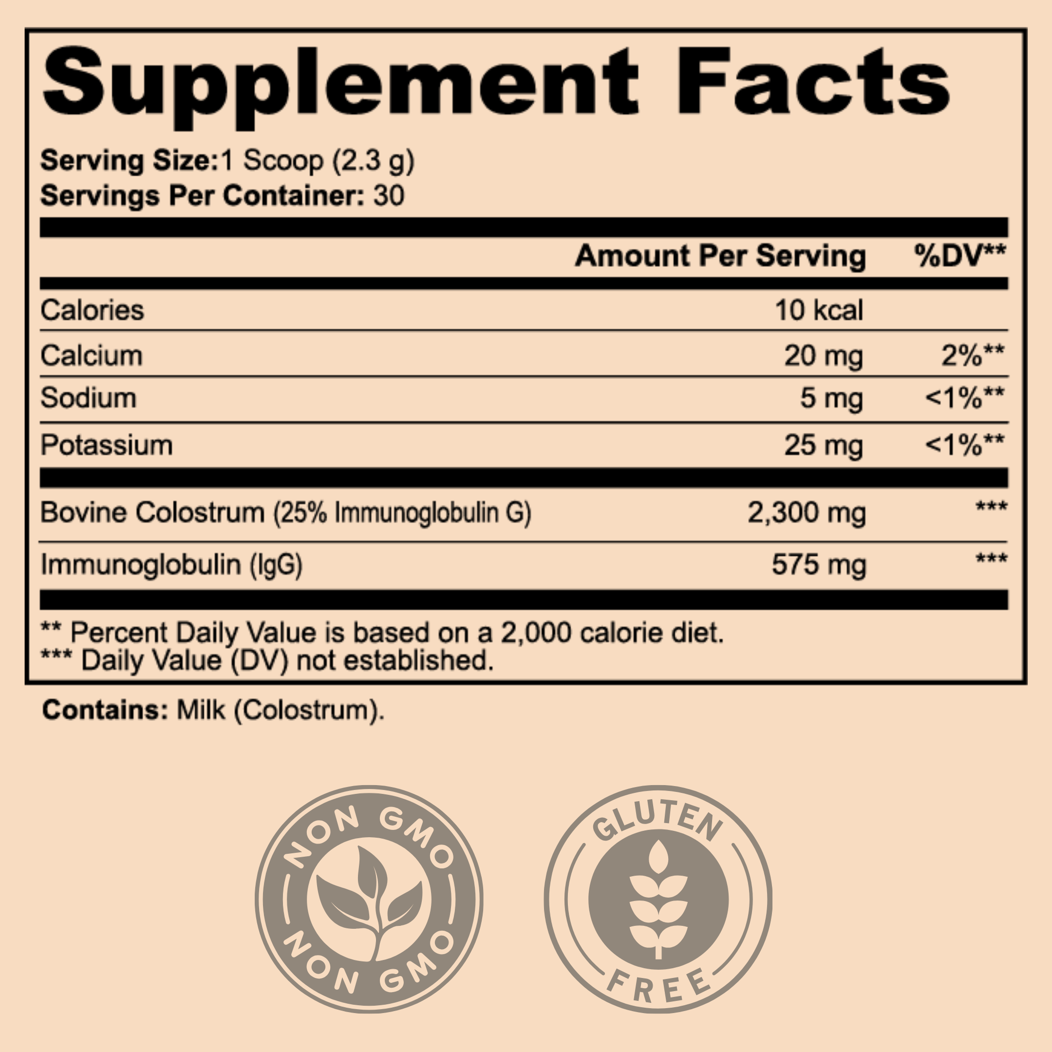 AURUM™ Unflavored Colostrum Powder