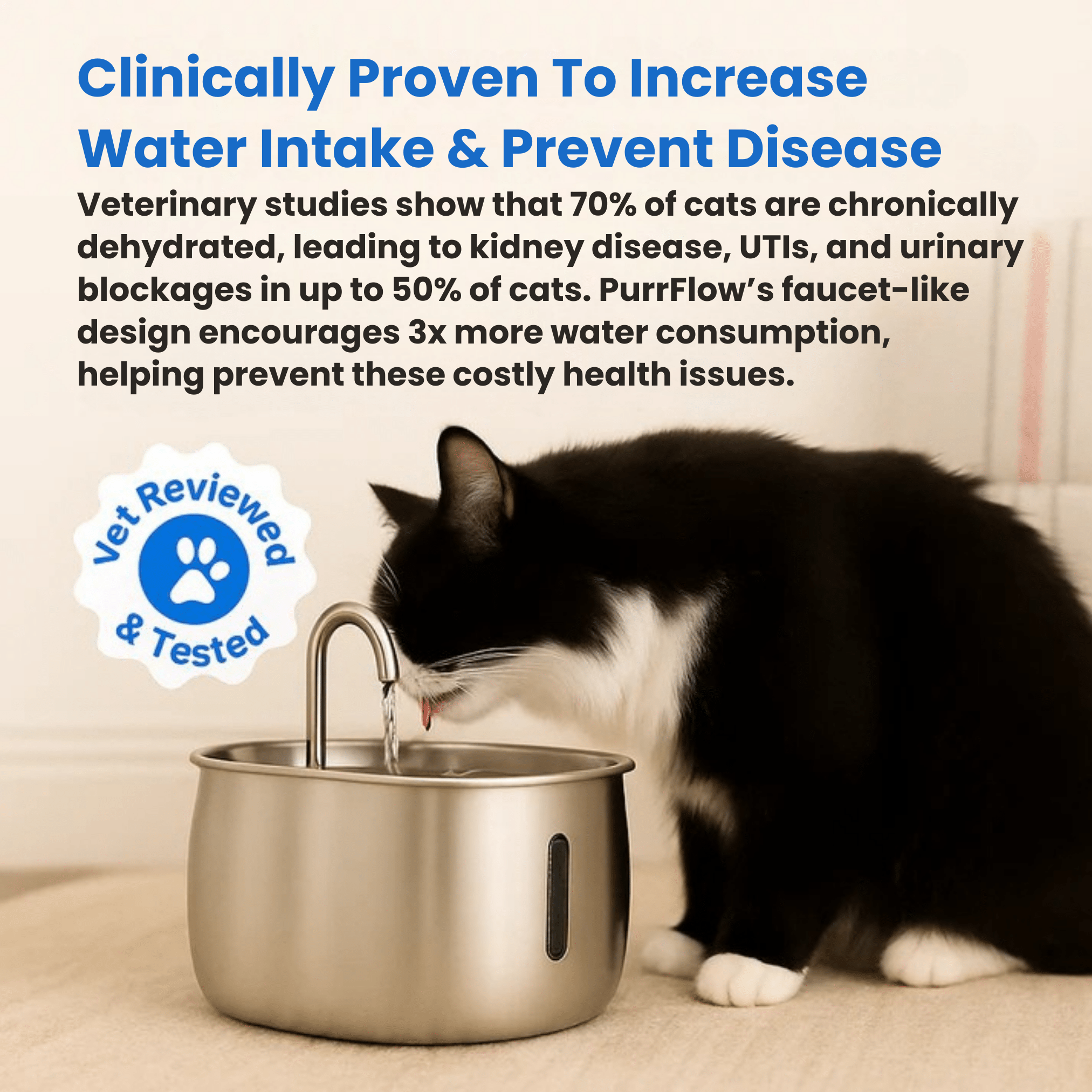 PurrFlow™ Cat Water Fountain