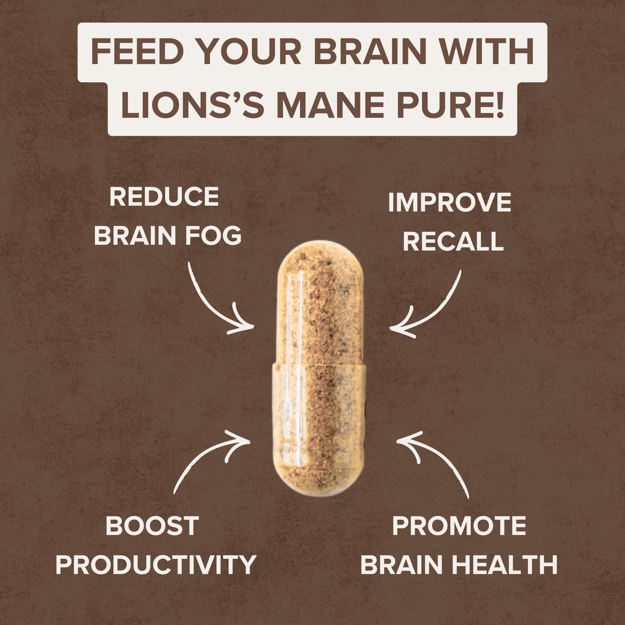 Lion's Mane Pure | Clinically Proven Cognitive Support