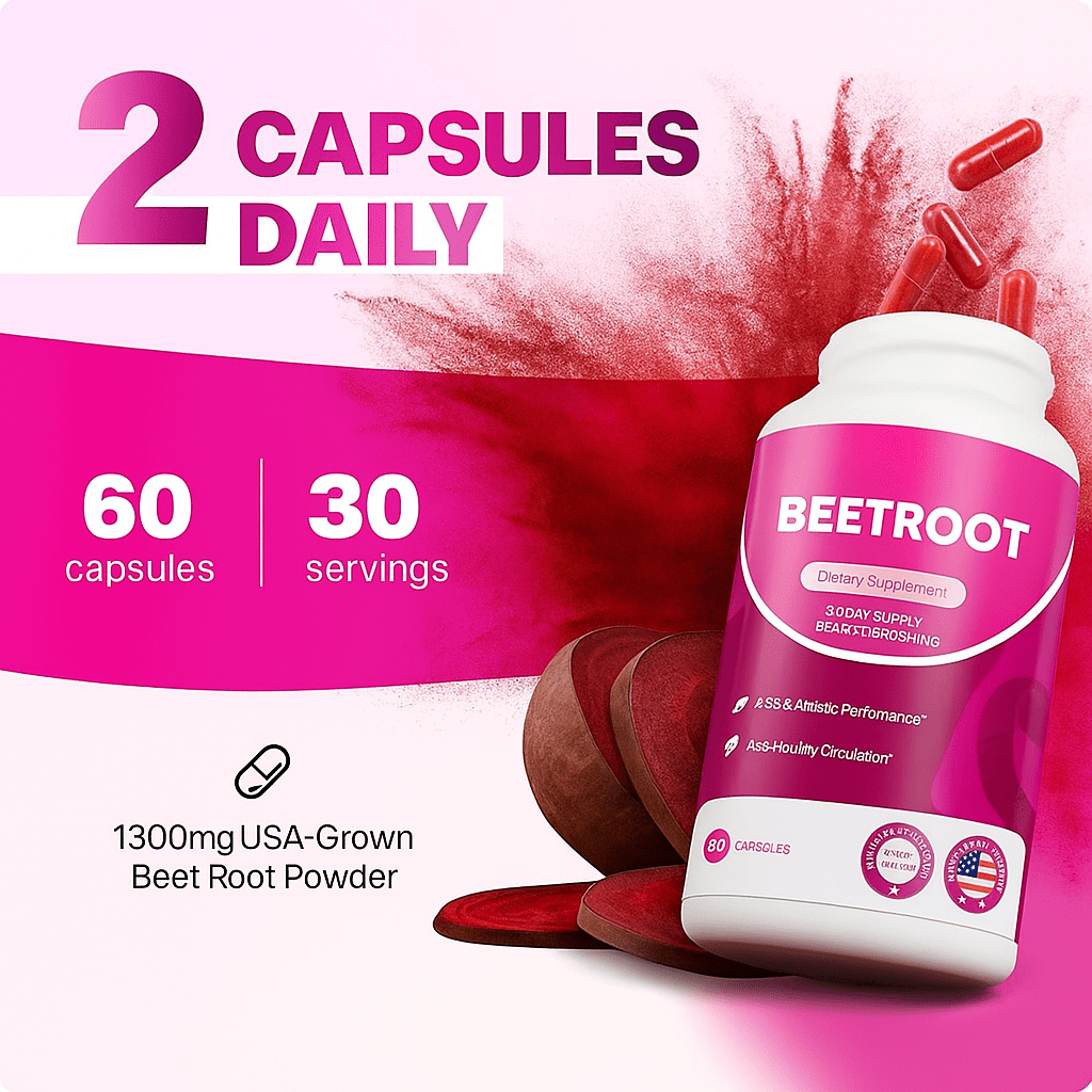 BeetFlow – Natural Nitric Oxide Booster for Daily Energy & Focus